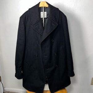 US Navy Enlisted Man's Overcoat, 
Double-Breasted Pea Coat for Men